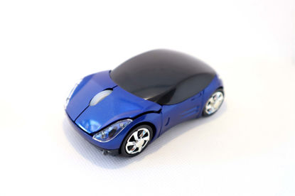 Picture of 2.4GHz Wireless Blue 3D Sports Car Mouse with USB Receiver for PC Laptop Computer