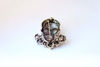 Picture of Skull  Brooch || Shine Clear Rhinestones Floral Scary Punk Skull Bones Head Brooch Pin