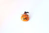 Picture of Pumpkin Brooch || Enamel Rhinestones Black Witch Hat Pumpkin Brooch- Lapel Pins