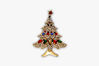 Picture of Rhinestone Crystal Christmas Tree Brooch | Unisex  Christmas Brooch Pin - Gift Item