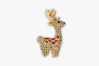 Picture of Deer Brooch | Rhinestone Deer Pin - Christmas Brooch | Deer Christmas Brooch