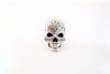 Picture of Crystal Horror Skull Brooch | 3D Skull Lapel Pin | Halloween Accessory