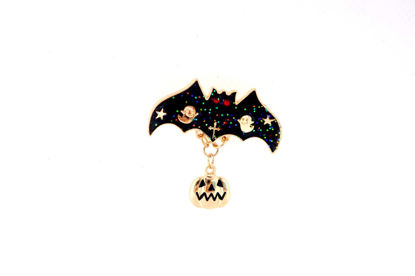 Picture of Bat Enamel Cartoon Brooch | Halloween Brooch Pin | Cute Zinc Alloy Accessory