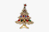 Picture of Rhinestone Crystal Christmas Tree Brooch | Unisex Christmas Brooch Pin - Perfect Gift