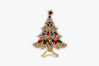 Picture of Rhinestone Crystal Christmas Tree Brooch | Unisex Christmas Brooch Pin - Perfect Gift