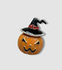 Picture of Pumpkin Brooch | Enamel Rhinestones Black Witch Hat Pumpkin Brooch | Halloween Lapel Pin