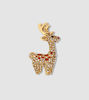 Picture of Deer Brooch | Rhinestone Deer Pin - Christmas Brooch | Deer Christmas Brooch