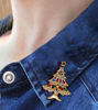 Picture of Rhinestone Crystal Christmas Tree Brooch | Unisex Christmas Brooch Pin - Perfect Gift